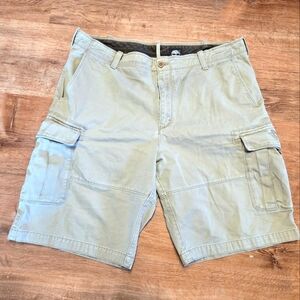 Timberland Tan Cargo Shorts Relaxed Fit Knee-Length Size 38
